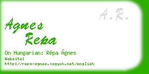 agnes repa business card